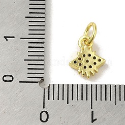 Adornos de latón micropavé de circonia cúbica&nbsp;KK-M283-19D-02