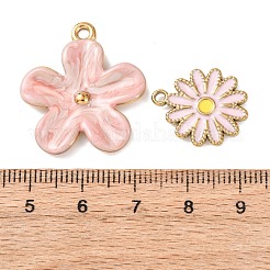5 Stück Emaille-Anhänger aus 304 Edelstahl&nbsp;STAS-P432-02G