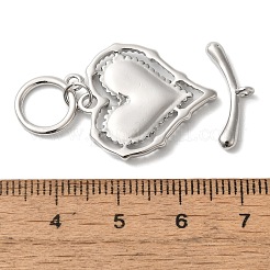 Fermagli a ginocchiera in zircone chiaro micro pavè di ottone&nbsp;KK-N254-80P