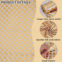 Polyester-Fischschuppenstoff&nbsp;DIY-WH20063-038D