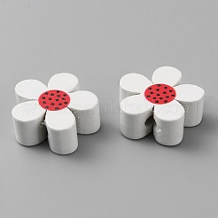 Perles en bois imprimées&nbsp;WOOD-CJC0011-04B