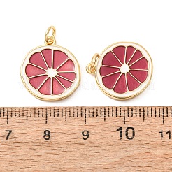 Ciondoli smaltato in ottone&nbsp;KK-H072-14G-04