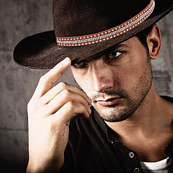3 Stück 3 Stile Kunstleder & Samt Südwesten Cowboy Hutband&nbsp;FIND-CP0001-54B