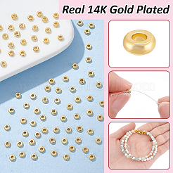 Perles séparateurs en laiton&nbsp;KK-BC0014-22C