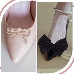 8 Stück 4 Stile abnehmbare Schuhschnallenclips aus Legierung mit Strassen&nbsp;FIND-HY0003-90G