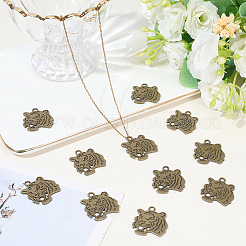 Pendentifs en alliage de style tibétain&nbsp;FIND-WH0199-392AB