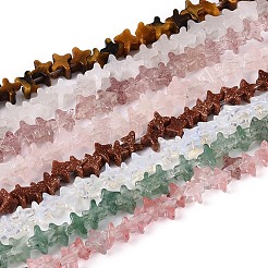 Naturelles et synthétiques mélangées perles de pierres précieuses brins&nbsp;G-T143-31M