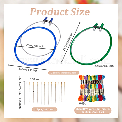 1 Set 6-fädiges Polyester-Stickgarn&nbsp;DIY-OC0013-54