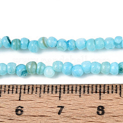 Brins de perles d'eau douce naturelles teints en coquille&nbsp;SHEL-T020-29B-02