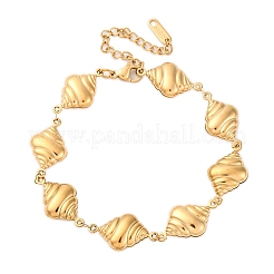 Bracciali a maglie in acciaio inossidabile 304 per donna&nbsp;BJEW-Z125-03G-03