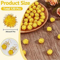 120 stücke handgemachte diy puppe handwerk pom pom garn pom pom balls&nbsp;AJEW-SC0003-15C-02