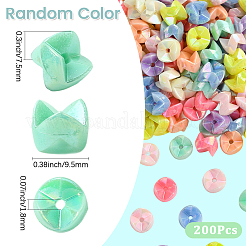 200 Stück undurchsichtige Acrylperlen&nbsp;MACR-SC0002-32