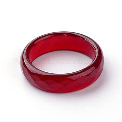 Natürlicher Achat-Fingerring&nbsp;G-Q481-67B