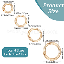 16pcs 4 Arten Legierungsfedertorringe&nbsp;FIND-CL0001-95