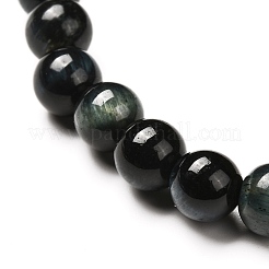Braccialetti elasticizzati con perline rotonde in occhio di tigre naturale tinti e riscaldati&nbsp;BJEW-JB06654-05
