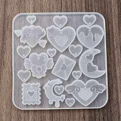 Herz DIY Silikon Ornamente Anhänger Formen&nbsp;SIMO-R012-02