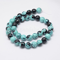 Natürlich ozean weiße Jade Perlen Stränge&nbsp;G-E346-8mm-07
