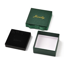 Quadratische & wort schmuck karton schmuckschachteln&nbsp;CBOX-C015-01B-02