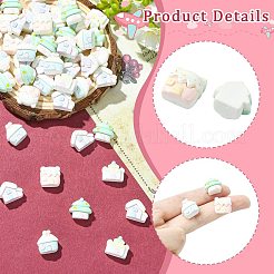 Mini cabochon in resina opaca&nbsp;RESI-CJC0011-74