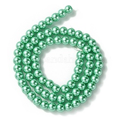 Fili di perle di vetro colorato ecologiche&nbsp;HY-A008-6mm-RB014