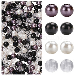 1200 stücke 4 stil nachahmung perlen acrylperlen&nbsp;DIY-SP0004-72