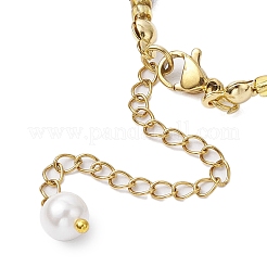 Bracciali con perle di conchiglia e perline di vetro&nbsp;BJEW-MZ00136-02