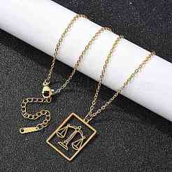 Collana in acciaio inossidabile 304&nbsp;NJEW-D330-01G-07