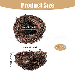 Rattan-Vogelnest-Imitation&nbsp;AJEW-WH0609-144A