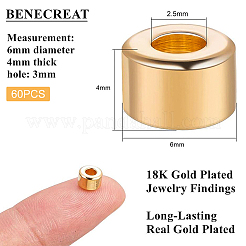 60 Stück Messingperlen&nbsp;KK-BC0015-39