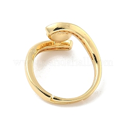 Messing-Mikropavé-Fassungen für Cup-Peg-Ringe mit Zirkonia&nbsp;KK-B166-04G