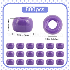 800 pz perline di plastica opache&nbsp;KY-SP0001-47D