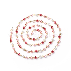 Verre à la main des chaînes de perles de perles&nbsp;AJEW-JB01136-05
