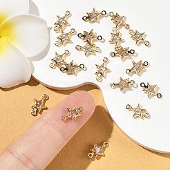Ciondoli a stella Shegrace in ottone con pavé di zirconi cubici.&nbsp;XGRQ2O602-441A-G