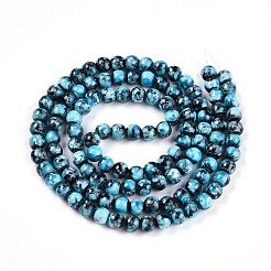 Perles de verre de peinture de cuisson&nbsp;X1-DGLA-N003-8mm-A08