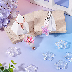 12pcs cuentas de acrílico transparente&nbsp;TACR-TA0001-77A
