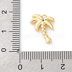 Ciondoli in ottone con pavé di zirconi chiari&nbsp;KK-V016-01G