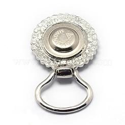 Legierung Strass Snap Snap magnetische Brosche Herstellung&nbsp;PALLOY-Q315-09