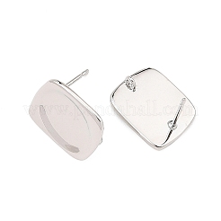 Componentes para pendientes de latón Shegrace&nbsp;XGRQ6M688-906P