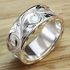 Messing-Fingerringe mit Rankenmuster für Damen&nbsp;FS-WGD177A-02