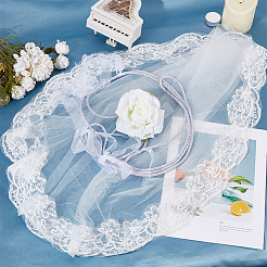 2 pz macramè poliestere organza cordone polso corsage per matrimonio&nbsp;HJEW-OC00098