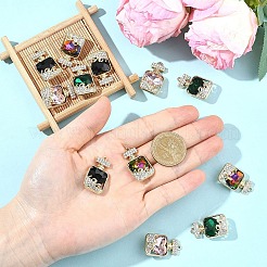 12 stücke 4 farben legierung strass anhänger&nbsp;FIND-YW0011-80