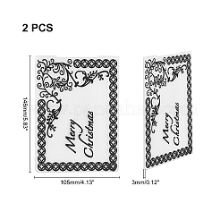Carpetas de gofrado de plástico de navidad&nbsp;DIY-WH0186-45