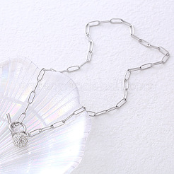 Collier pendentif sphère en acier titane pour femme&nbsp;TP1840