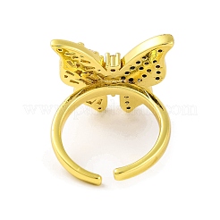 Bagues papillon en laiton pour femmes&nbsp;RJEW-U003-26A-G