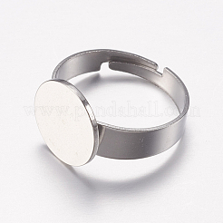 Componenti per anelli da dito in acciaio inossidabile 304 regolabili e resistenti all'ossidazione&nbsp;X-STAS-F149-20P