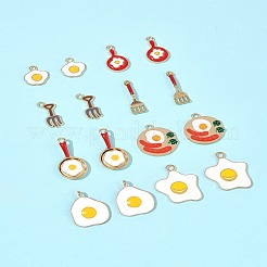Encantos de esmalte de aleación 24pcs 8 estilos&nbsp;ENAM-FS0002-78