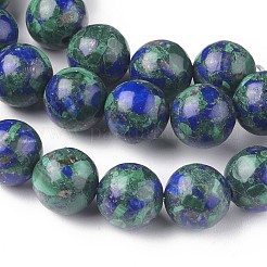 Zusammengesetzte Stränge aus synthetischen Lapislazuli- und Malachitperlen&nbsp;G-L528-03B