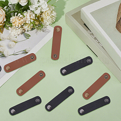 8 Stück 2 Farben PU-Leder mit Messing-Schalschnalle&nbsp;AJEW-CL0005-47
