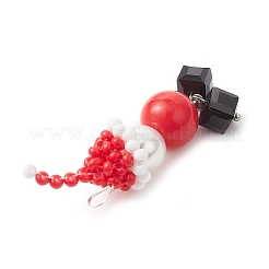 Glasperlenanhänger mit Weihnachtsmotiv&nbsp;PALLOY-MZ00818-02