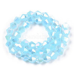 Perle imitazione giada vetro placca fili&nbsp;EGLA-A039-J6mm-B03